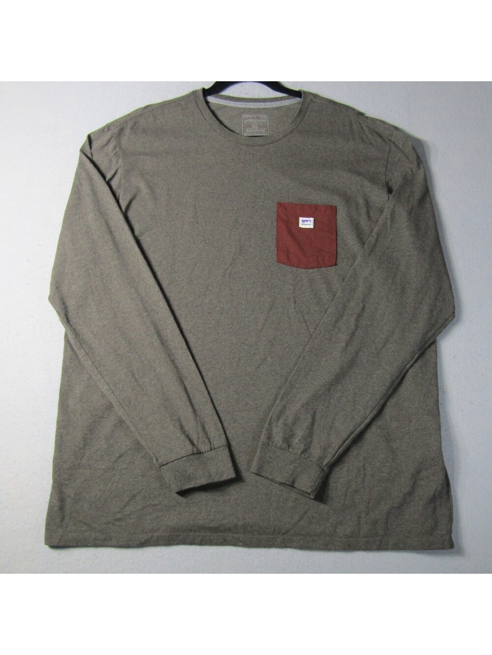 NWT Patagonia Shop Sticker Pocket LS Shirt Men's XL Marlow Brown